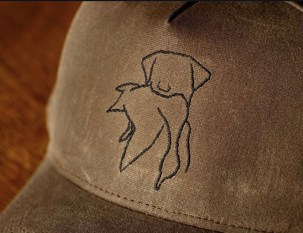 Brown Wax Canvas Hat